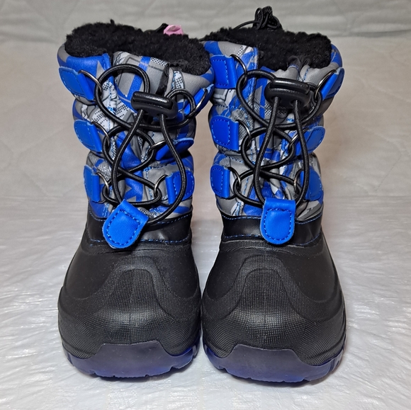 Members Mark Kid's Snow Boots Size 7/8 Blue/Black -10° Rating "NWT" Warm/Cozy - Picture 9 of 10